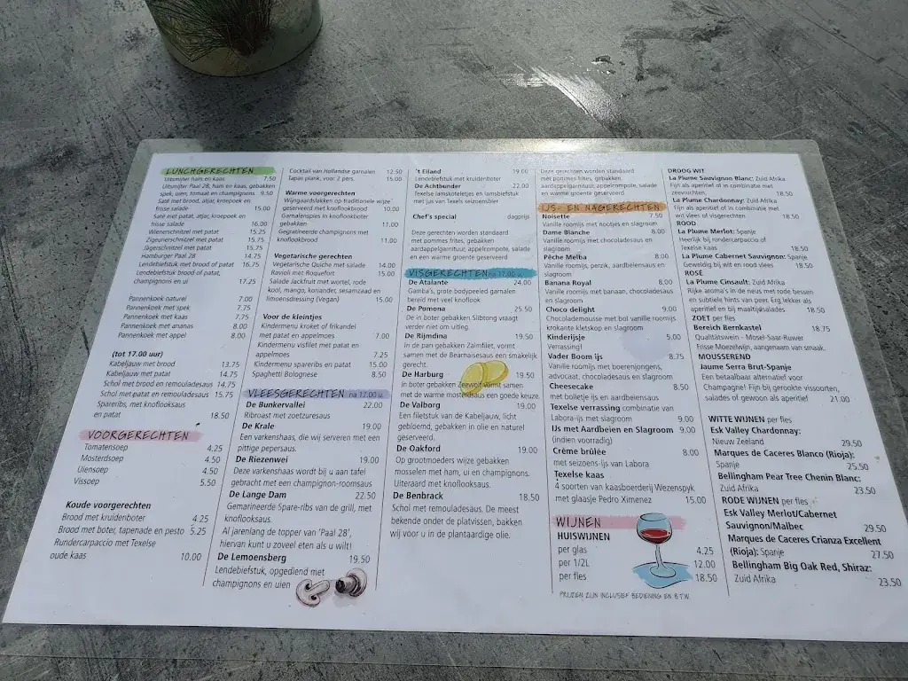 Menu_Strandpaviljoen Paal 28_Cocksdorp_image_3