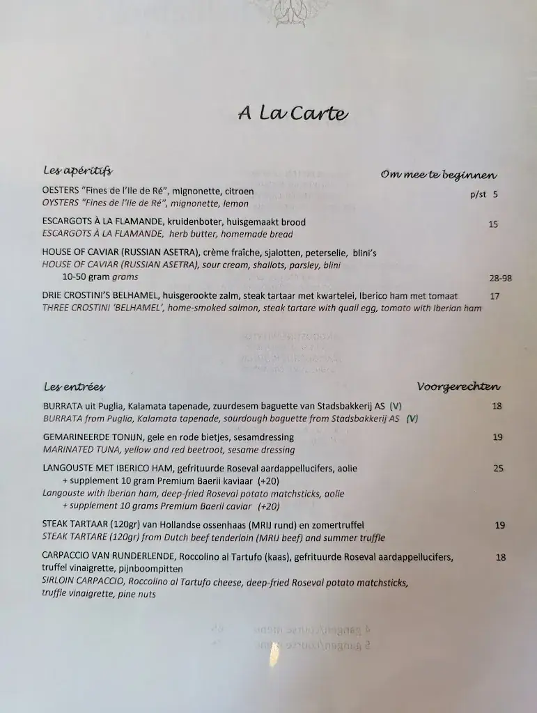 Menu_Restaurant De Belhamel_Amsterdam_image_1