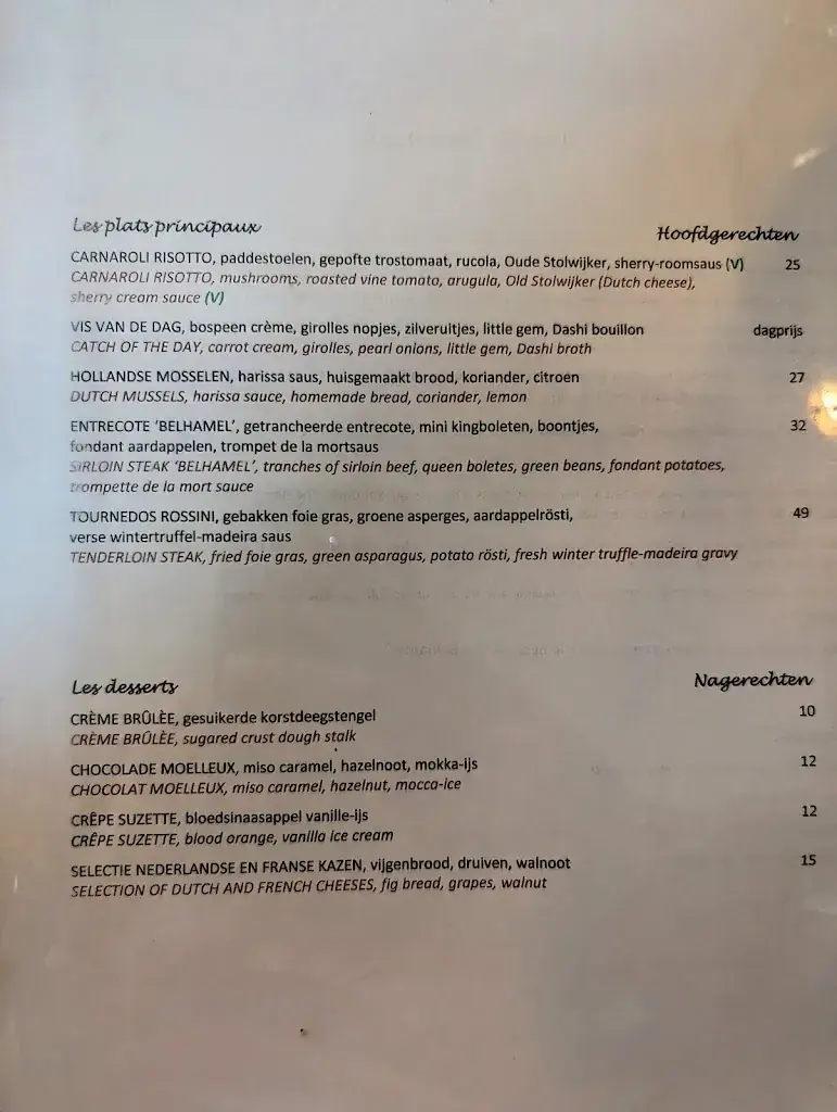Menu_Restaurant De Belhamel_Amsterdam_image_2