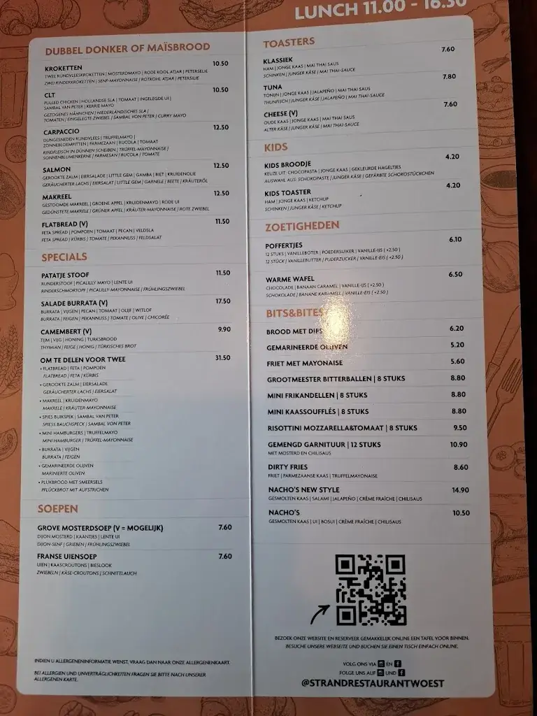 Menu_Beach Restaurant WOEST_Callantsoog_image_3