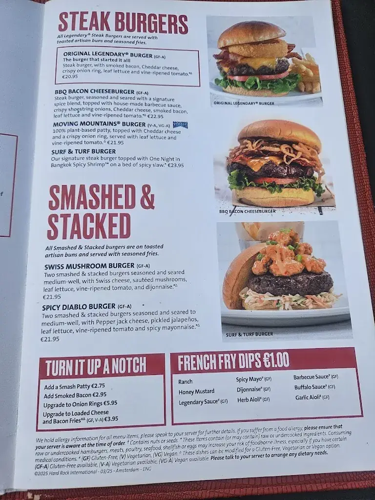 Menu_Hard Rock Cafe Amsterdam_Amsterdam_image_1