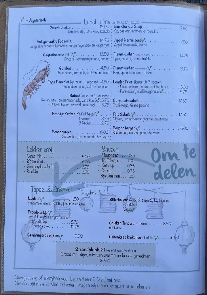 Menu_Strandpaviljoen Strandpaal 21_Koog_image_2