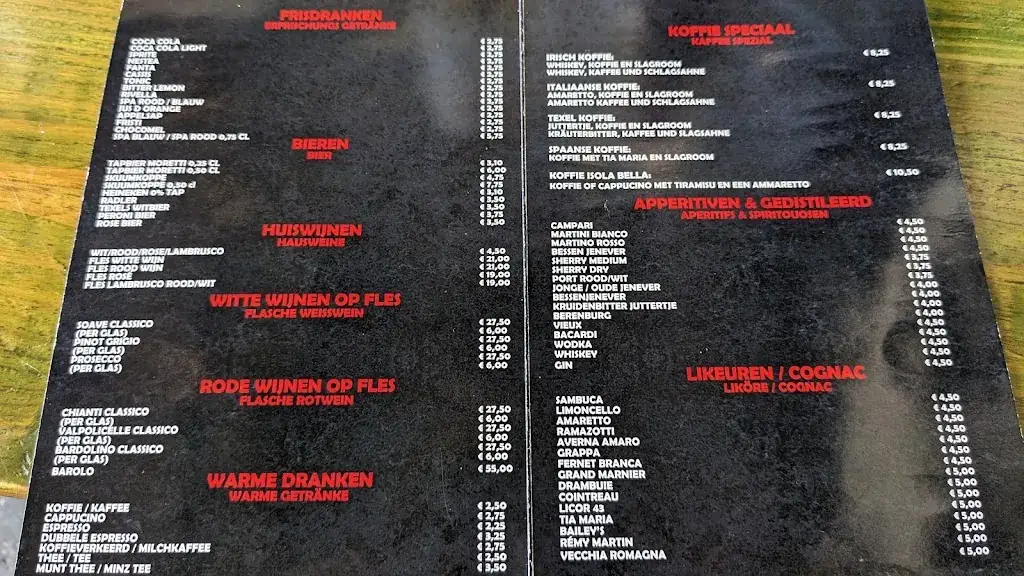 Menu_Italiaans Restaurant Pizzeria Isola Bella_Koog_image_3