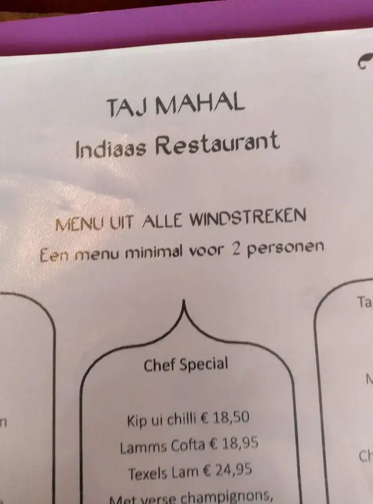 Menu_Taj Mahal_Koog_imagen_4