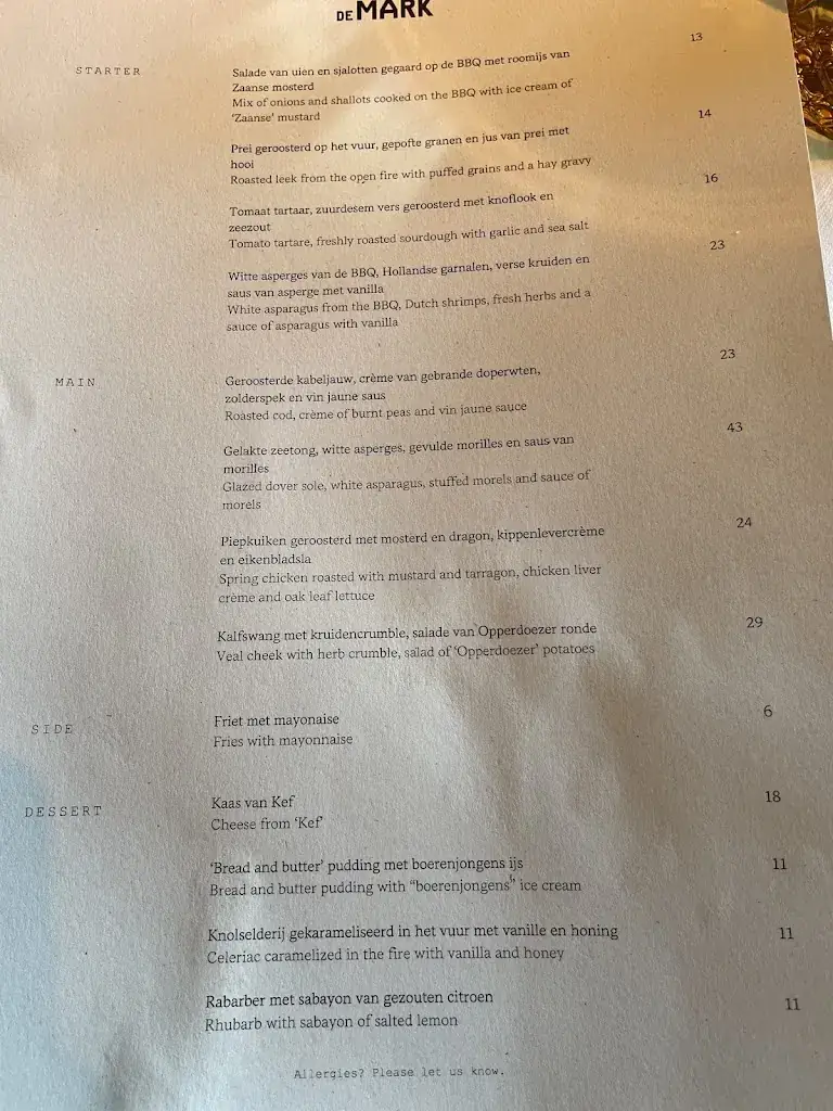 Menu_Restaurant De Mark_Amsterdam_image_3