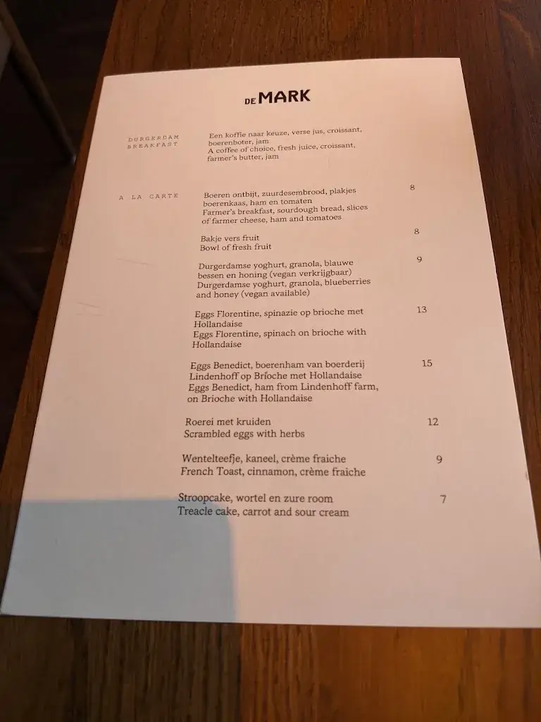 Menu_Restaurant De Mark_Amsterdam_image_4