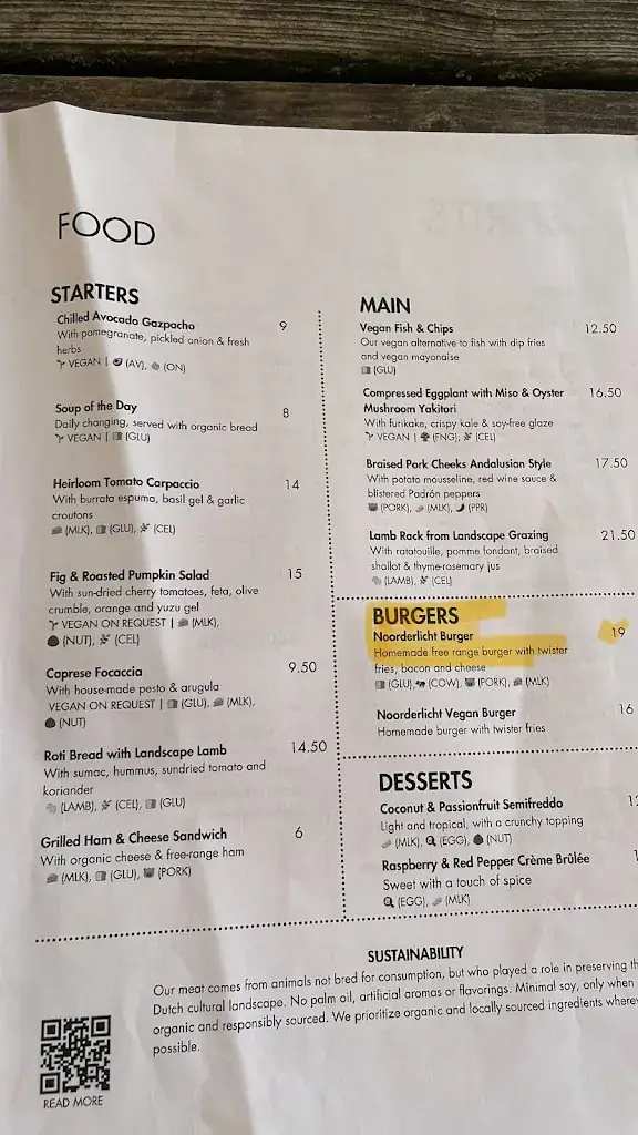 Menu_Noorderlicht Café_Amsterdam_image_1