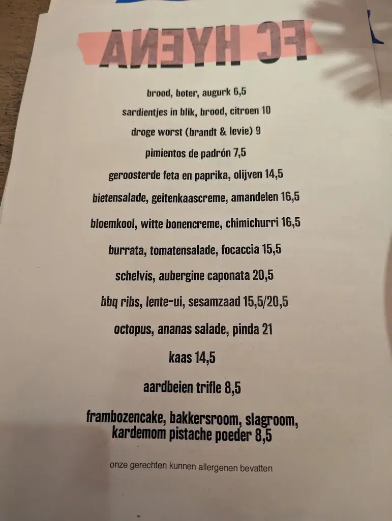 Menu_FC Hyena_Amsterdam_image_2