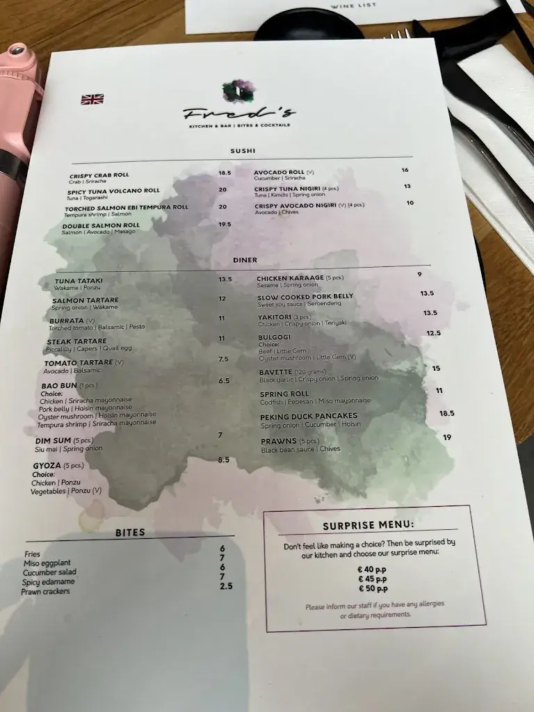 Menu_Fred's Kitchen_Amsterdam_image_3