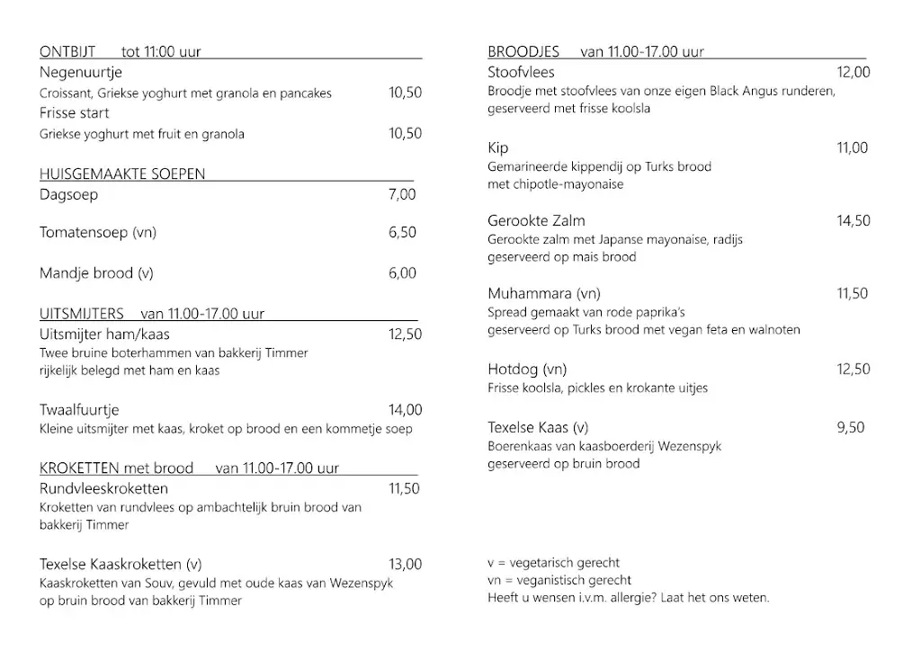 Menu_Strandpaviljoen Paal 9_Texel_image_2