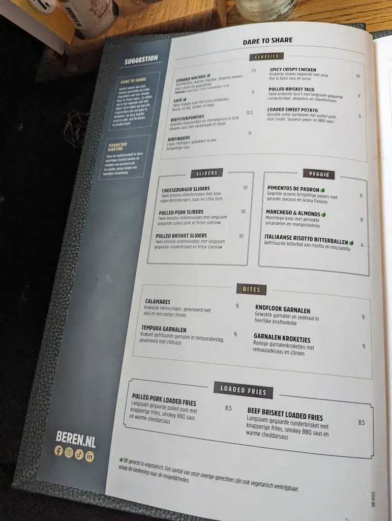 Menu_Restaurant De Beren Hoorn_Zwaag_immagine_1