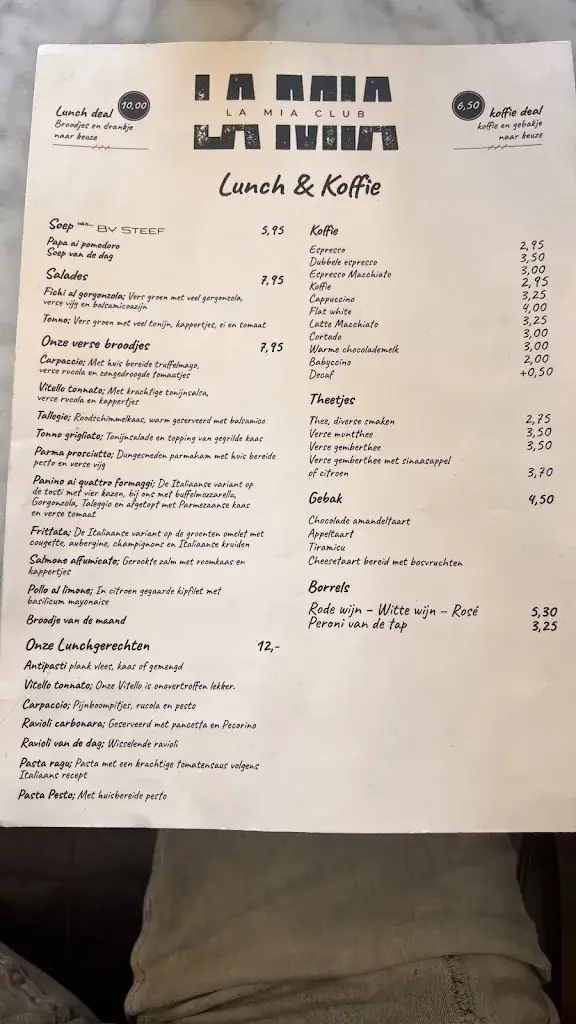 Menu_La Mia restaurant_Santpoort-Noord_image_1