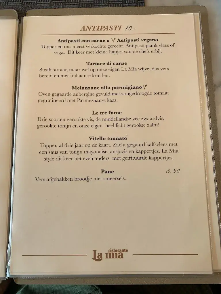 Menu_La Mia restaurant_Santpoort-Noord_image_2