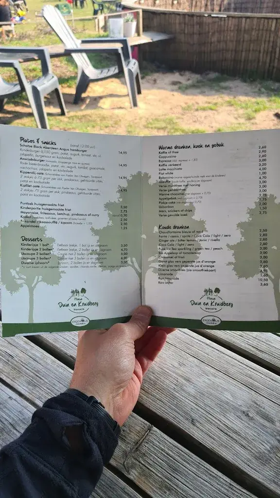 Menu_Brasserie Hoeve Duin en Kruidberg._Santpoort-Noord_immagine_4