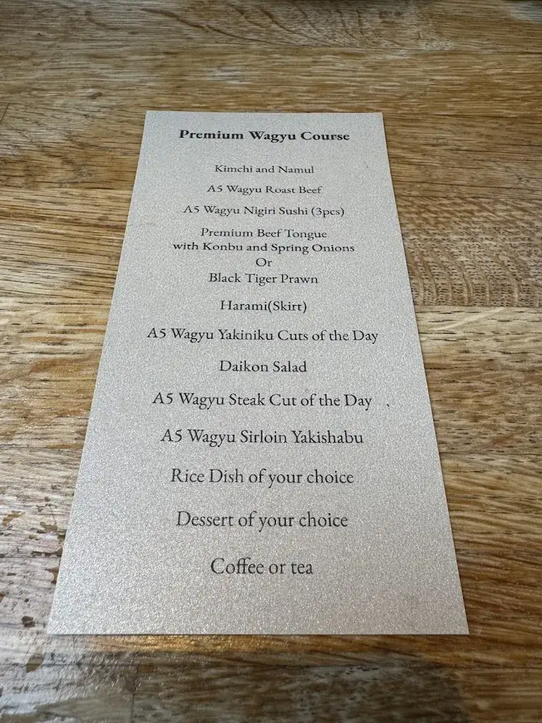 Menu_Wagyu Kanata_Amsterdam_imagen_1