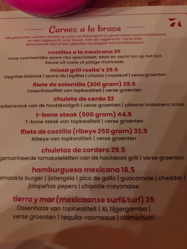 Menu_Rosita's Mexicaans Restaurant._Almere_immagine_3