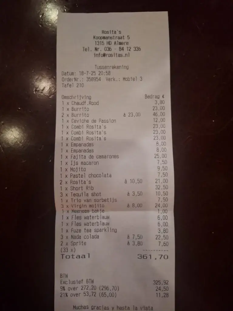 Irene GARCIA BEDOYA_Rosita's Mexicaans Restaurant._Almere_recensione