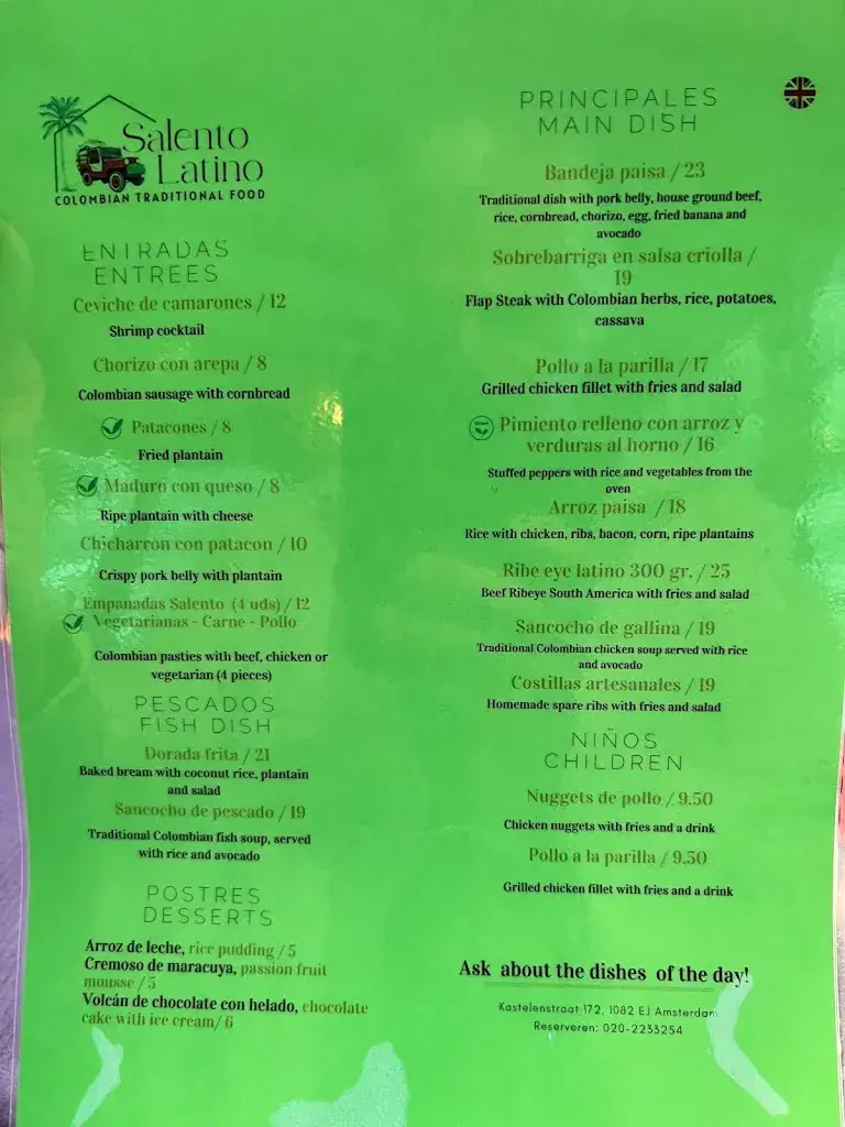 Menu_Salento Latino — Colombian Traditional Food_Amsterdam_image_1