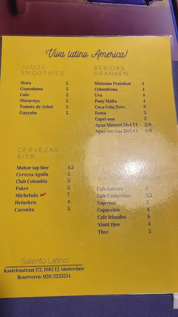 Menu_Salento Latino — Colombian Traditional Food_Amsterdam_image_2