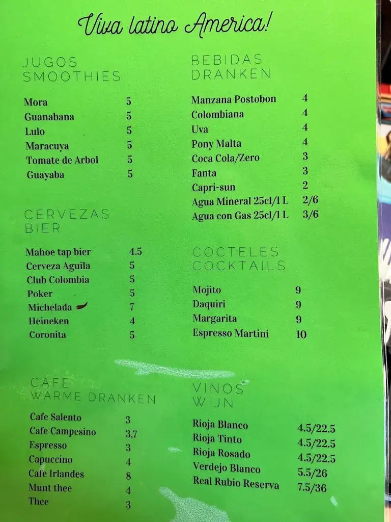 Menu_Salento Latino — Colombian Traditional Food_Amsterdam_image_3