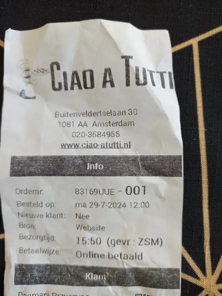 Dagmara Przyczyna_Ciao á Tutti_Amsterdam_review