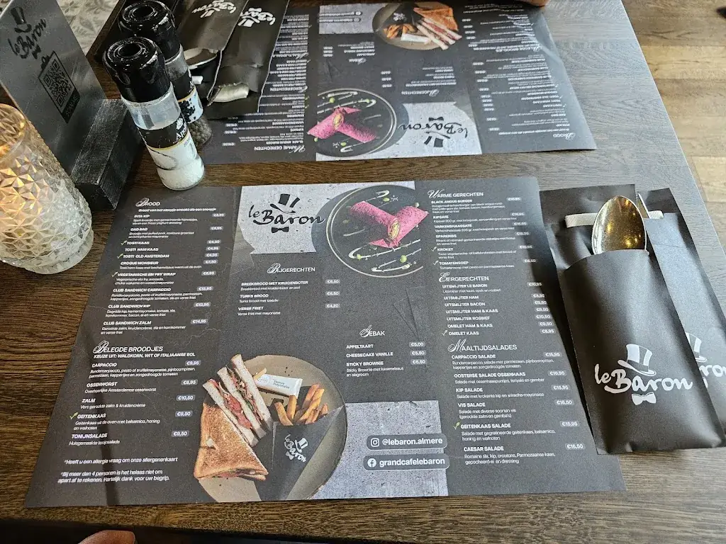 Menu_Le Baron_Almere_image_1
