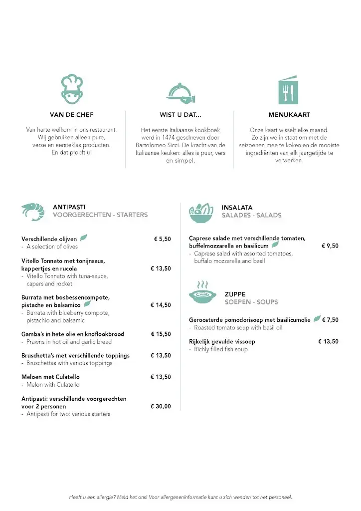 Menu_Restaurant La Galera Café de Gevangenpoort_Edam_image_3