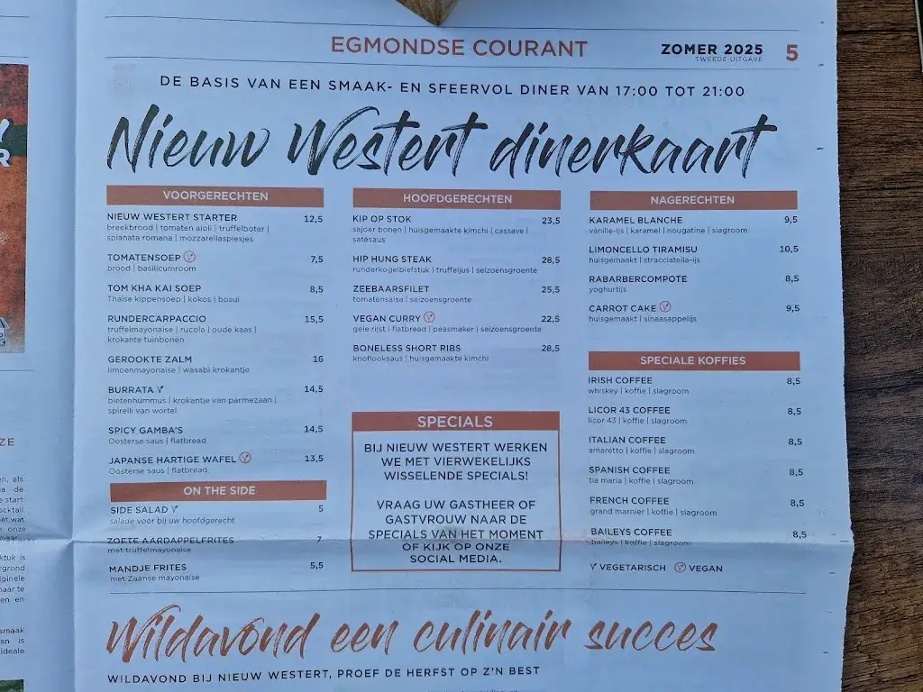Menu_Nieuw Westert_Egmond-Binnen_image_1