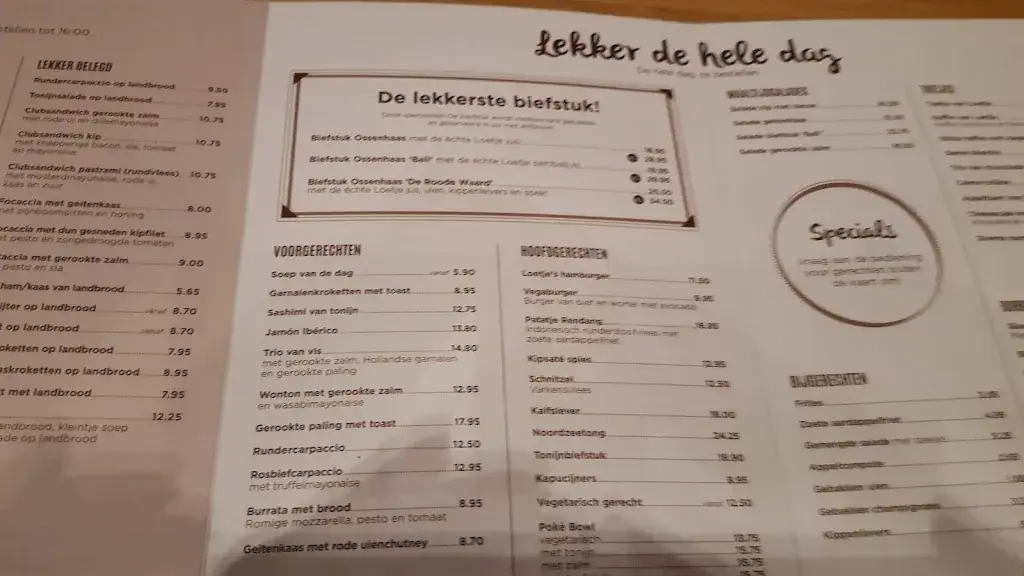 Menu_Loetje Almere Centrum_Almere_immagine_3