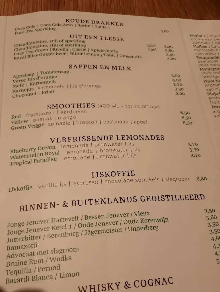 Menu_Grand Café Restaurant Het Wapen van Egmond_Zee_image_1