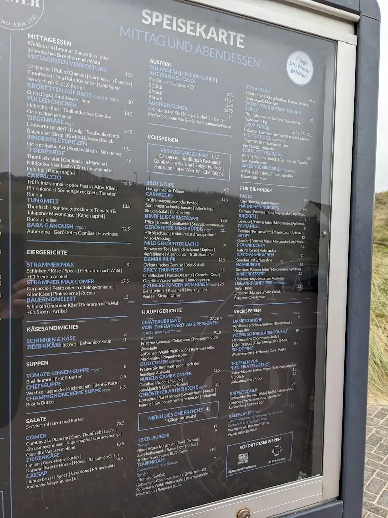 Menu_Comer Egmond aan Zee_Zee_image_4
