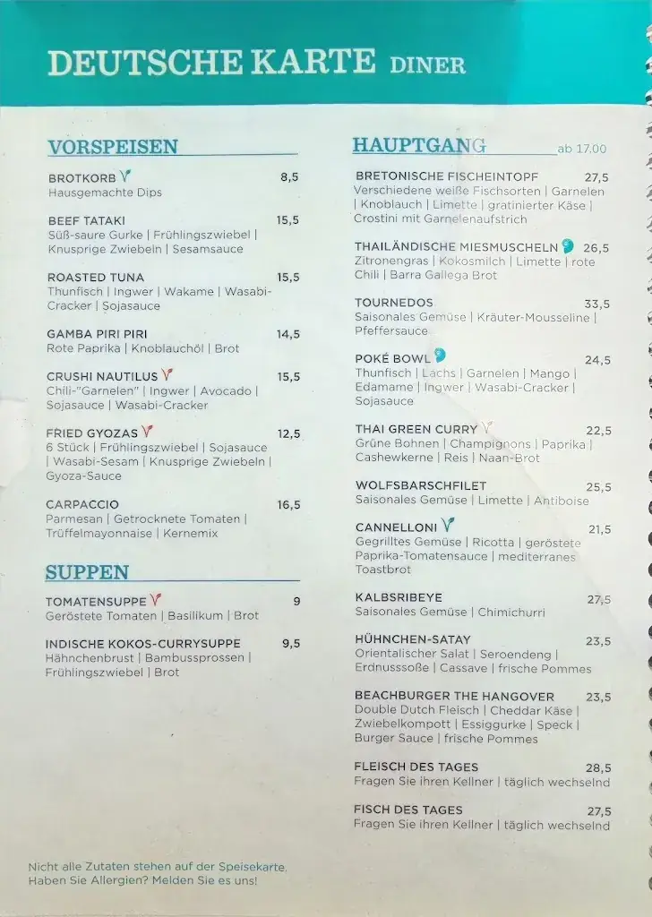 Menu_Nautilus aan Zee_Zee_image_4