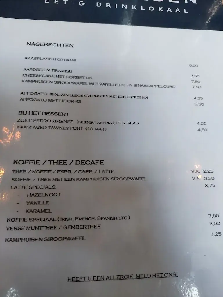 Menu_Taverne Kamphuisen_Gouda_imagen_2