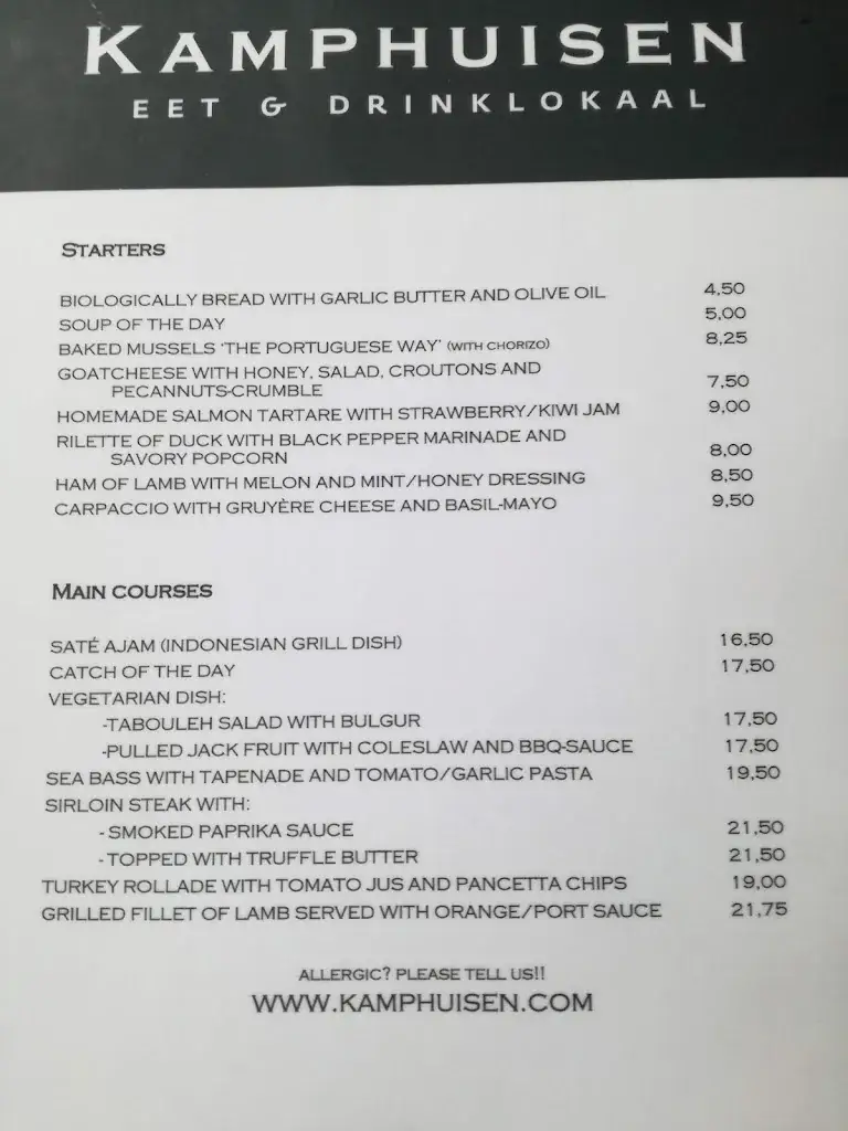 Menu_Taverne Kamphuisen_Gouda_imagen_3