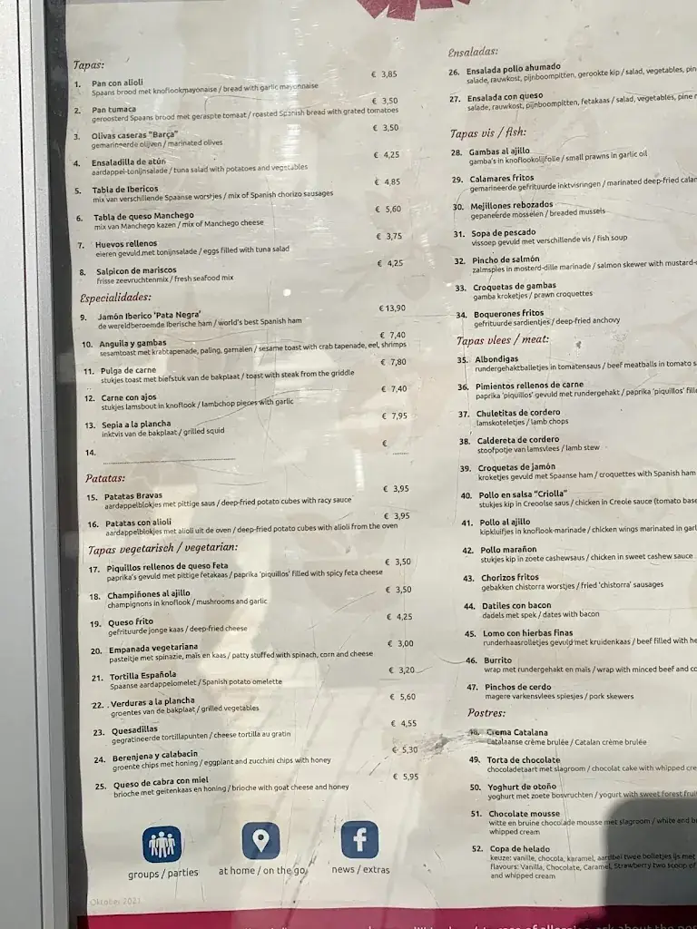 Menu_Tapas Barça_Almere_imagen_3