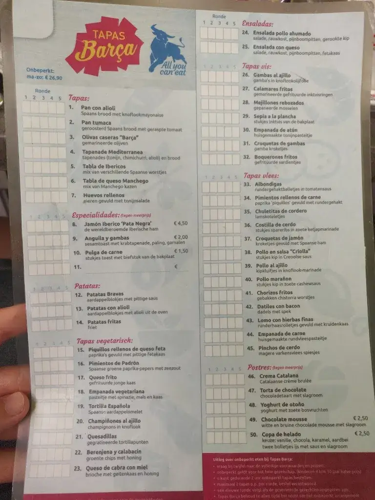Menu_Tapas Barça_Almere_imagen_4