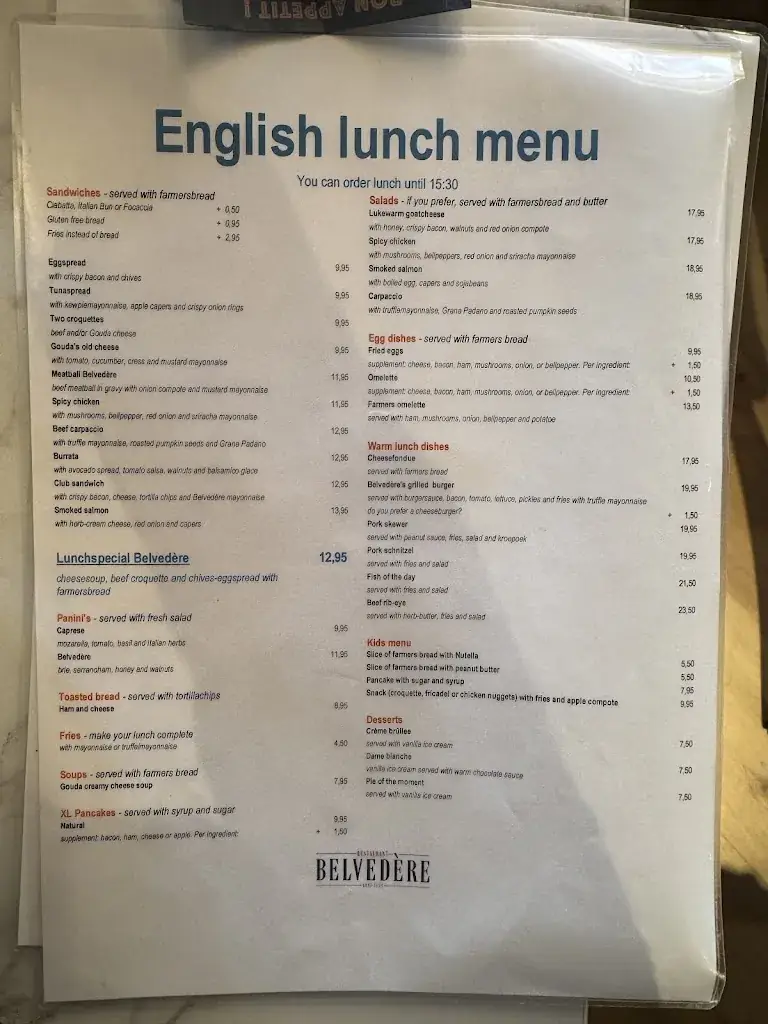 Menu_Restaurant Belvedère Gouda_Gouda_image_2