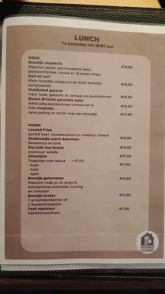 Menu_De Kanjerkamer Enkhuizen_Enkhuizen_immagine_1