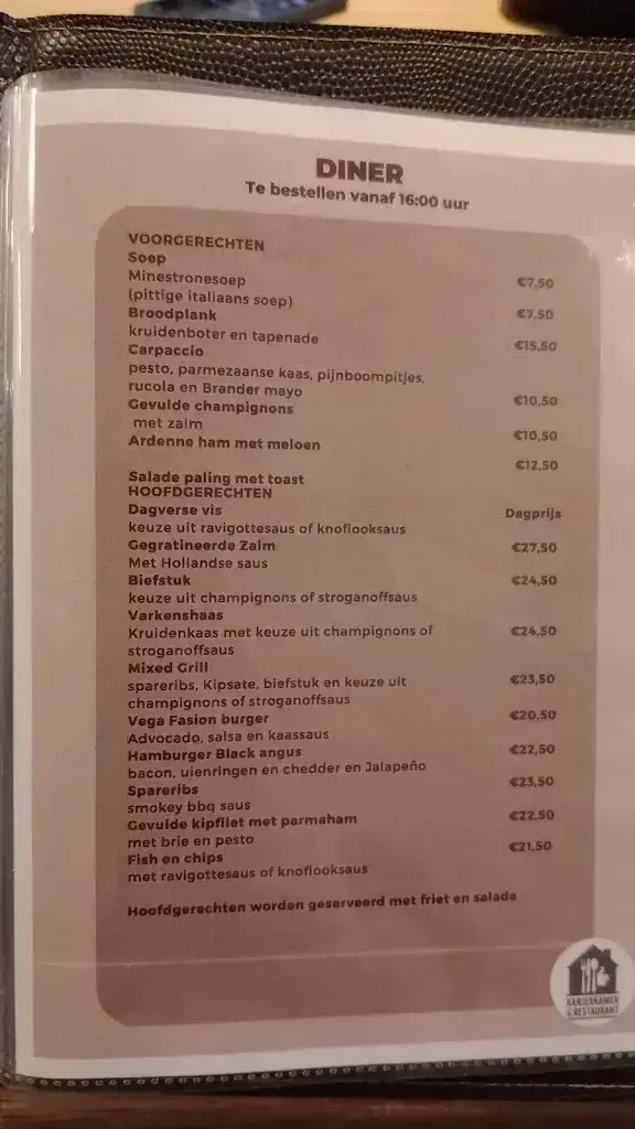 Menu_De Kanjerkamer Enkhuizen_Enkhuizen_immagine_2