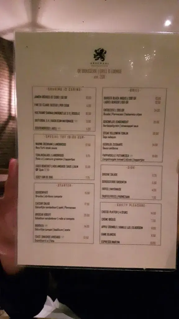 Menu_Arsenaal Restaurants, Brasserie Grill & Lounge en Events_Naarden_image_2