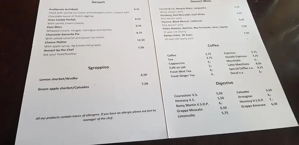 Menu_Grand Café Restaurant Archibald_Bussum_image_4