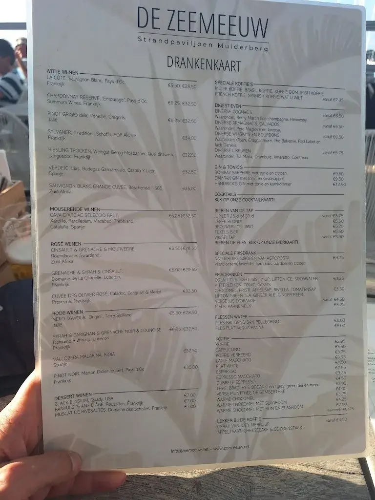 Menu_Strandpaviljoen De Zeemeeuw - Restaurant Muiderberg_Muiderberg_image_3