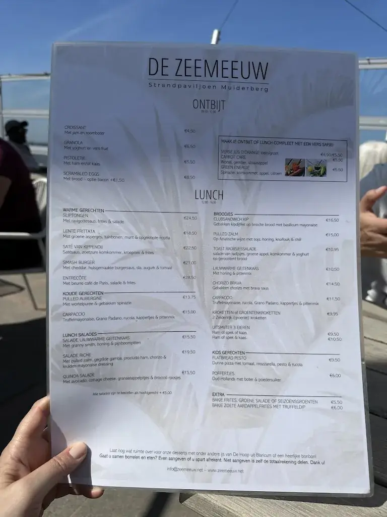 Menu_Strandpaviljoen De Zeemeeuw - Restaurant Muiderberg_Muiderberg_image_4