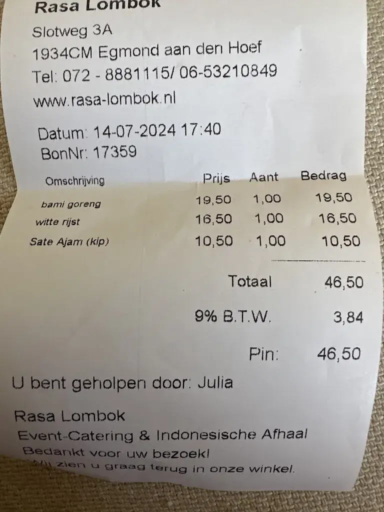 Rob Schagen_Rasa Lombok_Hoef_review