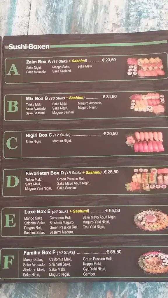 Menü_De Chinese Muur_Zee_Bild_1