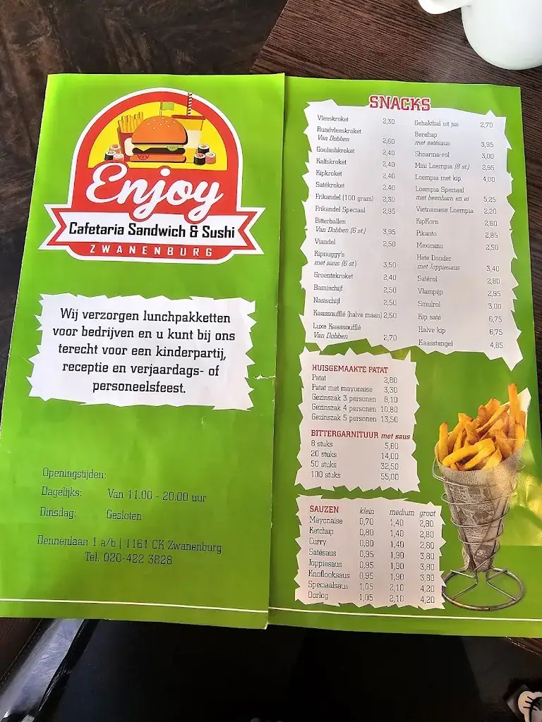 Menu_Enjoy Cafetaria Sandwich & Sushi_Zwanenburg_image_1
