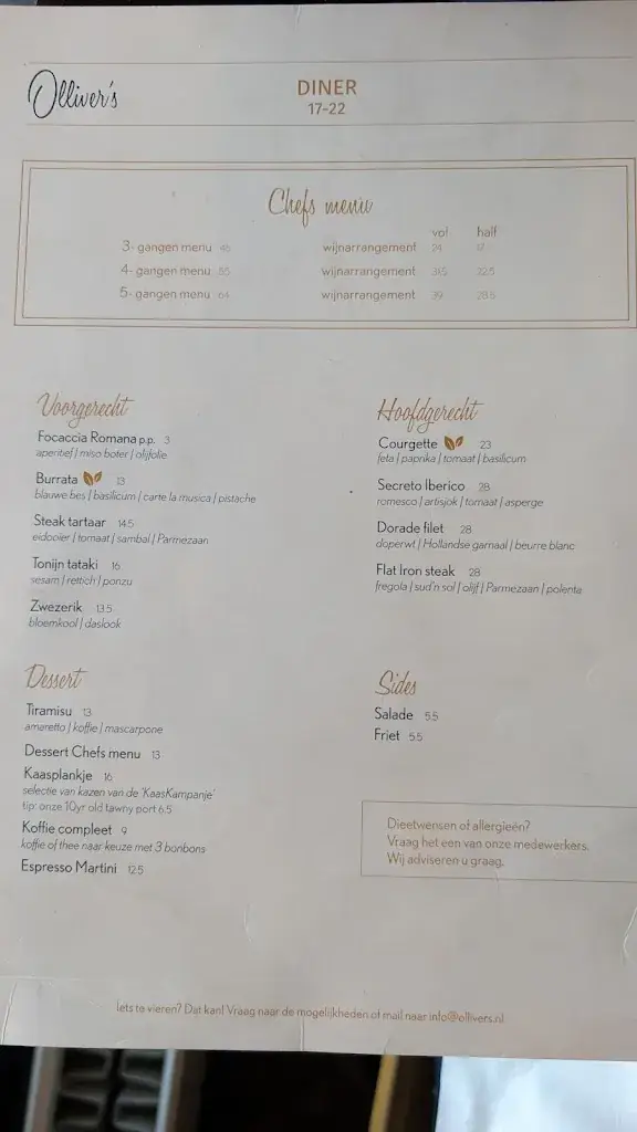 Menu_Olliver's Soulkitchen&Bar_Haarlem_image_1