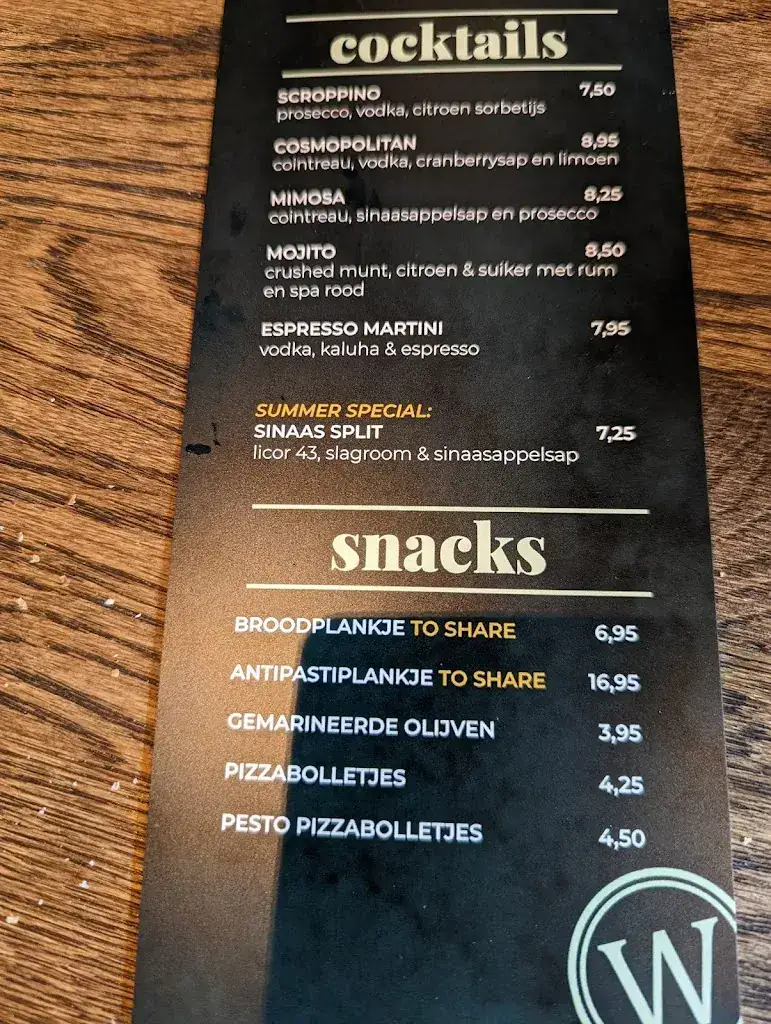 Menu_WOODSTONE Pizza and Wine_Almere_image_3