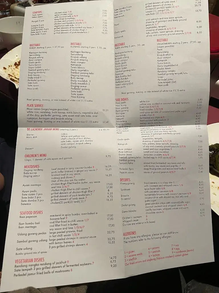 Menu_De Lachende Javaan_Haarlem_image_2