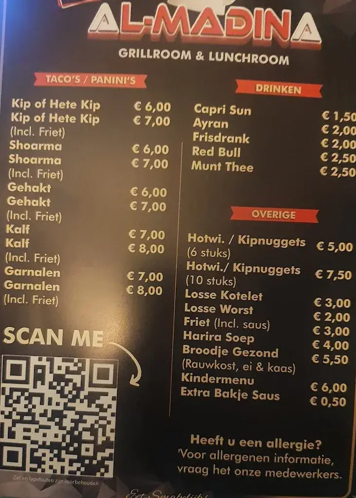 Menu_Al Madina Almere_Almere_image_2